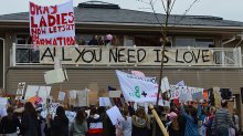 Raising voices in protest