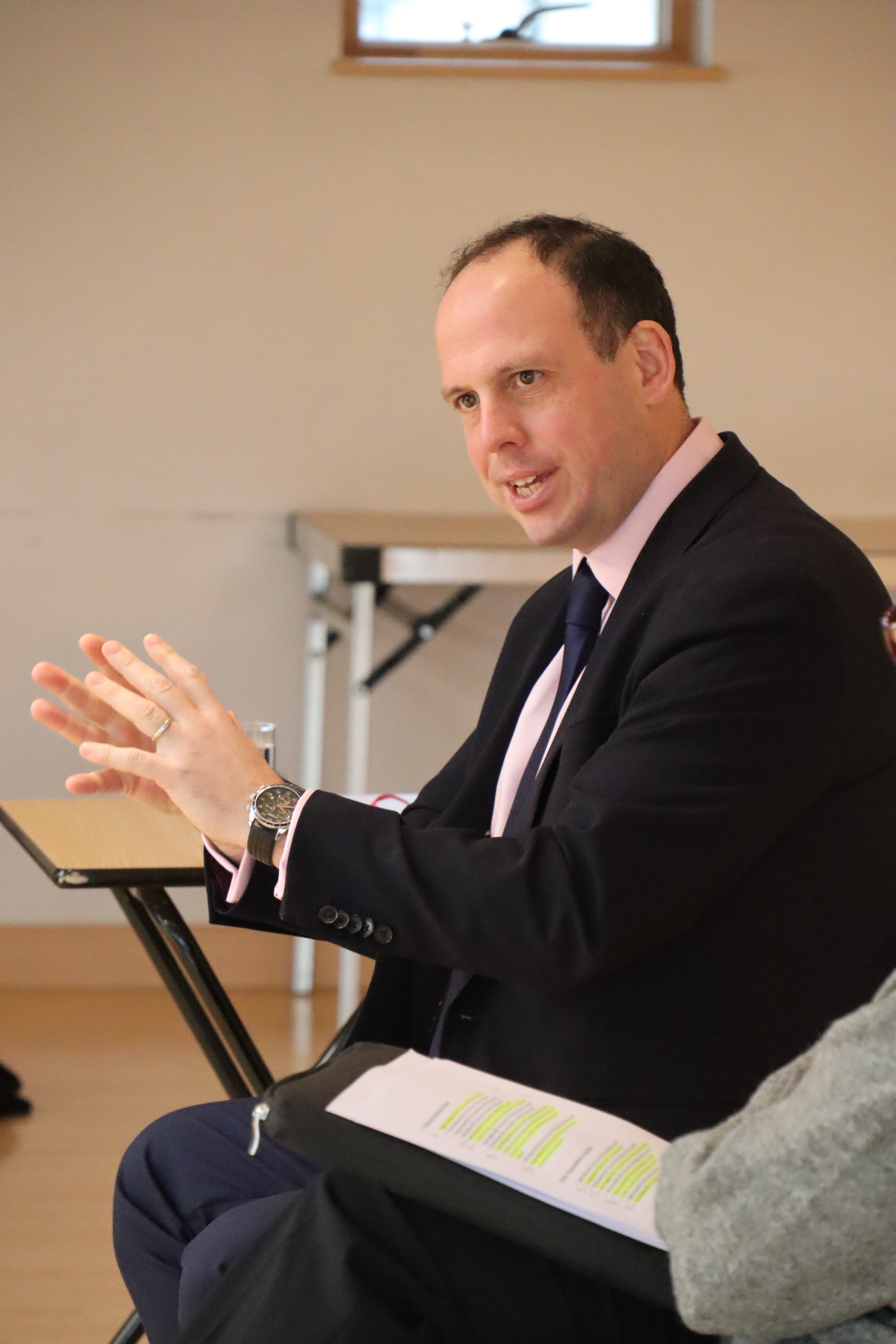 Pipers students welcome local MP for Q&A session